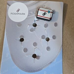 Charm POSHMARK posh new for Crocs! So Fun mail Poshmark logo shoe package logo